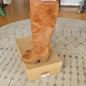 Ruff Hewn Women's Brown Heeled Boots